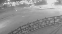 Sakarya'da Feci Kaza Anı Güvenlik Kamerasında