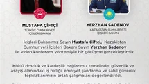 İçişleri Bakanı Çiftçi'den Kazakistan ile Görüşme