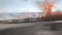 Eskişehir'de Biçerdöver Yangını