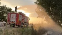 Osmaniye'de Tır Lastiği Yangını Kontrol Altına Alındı