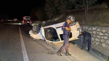 Adıyaman'da Takla Atan Otomobilde 2 Yaralı