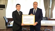 Alaca'da Jandarma Komutanına Fahri Hemşehrilik Beratı