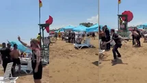 Kızkalesi Sahilinde Hareketli Dakikalar: Kavgaya Müdahale Eden Ekiplere Bıçak Çekti! Gözaltına Alındı