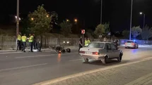 Kayseri'de Motosikletli Polis Kazası
