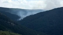 Kütahya'da Orman Yangınına Müdahale Devam Ediyor
