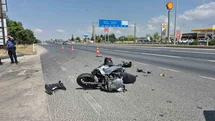 Eskişehir'de Motosiklet Kazası