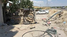 Adıyaman'da Panelvan Kaza Yaptı