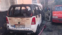Van’da Park Halindeki Kamyonet Yangını