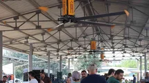 Adana'da Serinletici Vantilatörler Kuruldu