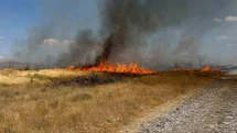 Kulu'da Anız Yangını Kontrol Altına Alındı