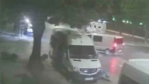 Sakarya'da Motosiklet Kazası Güvenlik Kamerasında