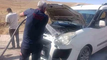 Siirt'te Araç Yangını Panik Yarattı