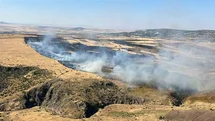 Seyitgazi'de Yangına Havadan ve Karadan Müdahale