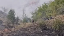 Çankırı'da Arazi Yangını Kontrol Altına Alındı