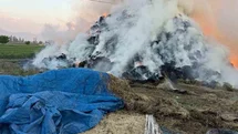 Iğdır’da Yangında 6 Bin Balya Ot Yandı