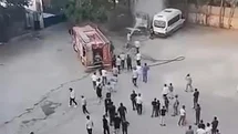 Diyarbakır'da Minibüs Yangını