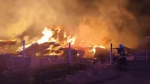 Mardin'de İnşaat Alanında Yangın Çıktı