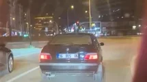 Bursa'da Drift Atarken Kaza Tehlikesi