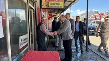 Arpaçay'da Kaymakam Güvenç Esnafla Buluştu