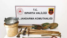 Isparta'da Kaçak Kazı Operasyonu Yapıldı