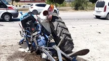 Karabük'te Tır-Traktör Kazası