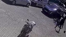 İzmir'de Motosikletli Darp Edildi