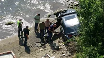 Ordu’da otomobil 30 metreden deniz kıyısına uçtu: "Uçak düşüyor zannettim"