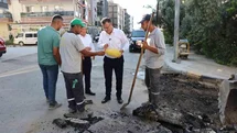 Başkan Öküzcüoğlu’ndan babasının tarifiyle işçilere serin mola