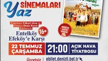 Denizli Büyükşehirin Yaz Sinemaları, usta yönetmen ve ünlü oyuncuyu ağırlıyor