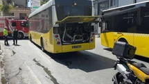Ortaköy'de İETT Otobüsü Motor Arızası Yaşadı