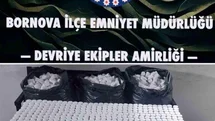 ’Dur’ ihtarına uymayıp kaçan araçtan on binlerce uyuşturucu hap çıktı