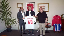 Erbaaspor Başkanı Cihan Akın Arslan’dan, Mecnun Otyakmaz’a ziyaret