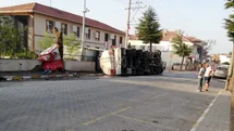 Balya'da Tanker Devrildi
