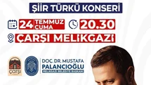Melikgazi'de Şiir ve Türkü Konseri