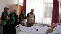 Oltu'da Hastalara Moral Ziyareti Yapıldı