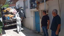 Burdur'da Çöp Ev Temizliği Yapıldı