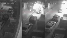 Huzurkent’te Korkutan Anlar! Trafodan Kopan Alev Parçaları Park Halindeki Araçlara Düştü!