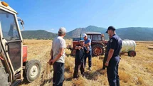Bilecik'te Biçerdöver Operatörlerine Yangın Eğitimi