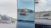 Otoyol Stadyum Mevkisinde Trafik Kazası!