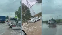 Osmaniye - Mersin Güzergahında Yağış Kazayı Beraberinde Getirdi! Meteoroloji Uyarmıştı