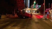 Isparta'da Ters Dönme Kazası
