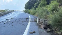 Alaplı-Akçakoca Yolunda Heyelan Oluştu