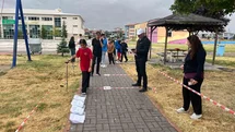 Kütahya'da Oryantiring Yarışması Yağmura Rağmen Devam Etti