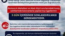 Sinop'ta Karavanlar İçin Süre Verildi