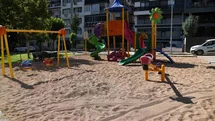 Çocuk Parklarında Zeytin Çekirdeği Uygulaması Başladı