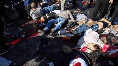 Ankara'da ki Patlama da İlk Görüntüler