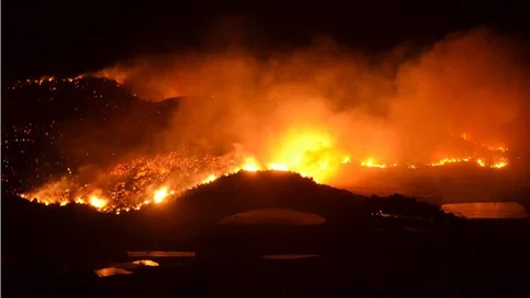 Anamur'da Kızılçam ve Makilik Alanda Orman Yangını
