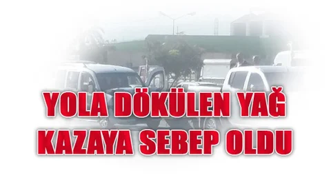 Mersin Kazanlı Kavşağında Yola Dökülen Yağ Kazalara Neden Oldu
