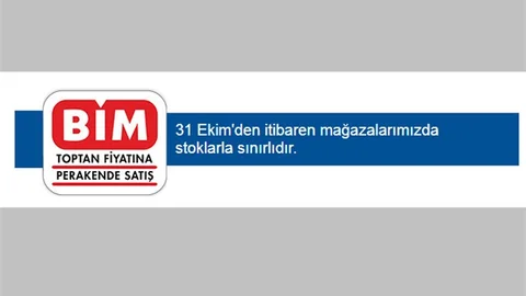 BİM Aktüel, 31 Ekim'den İtibaren Mağazalardaki Stoklarla Sınırlı Uygun Fiyat Ürünler
