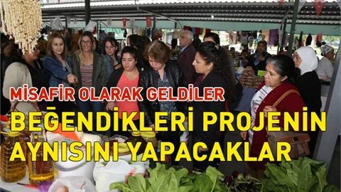 Tunceli'den Mezitli'ye Gelen Misafir Kadınlardan "Kadın Üretici Pazarı" İlgisi